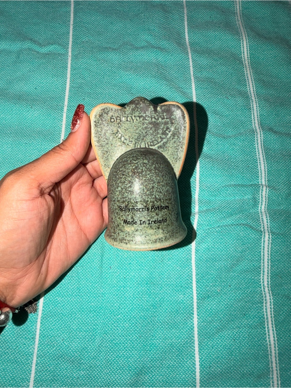 Ballymorris Pottery Green Ceramic Bell - Made in Ireland